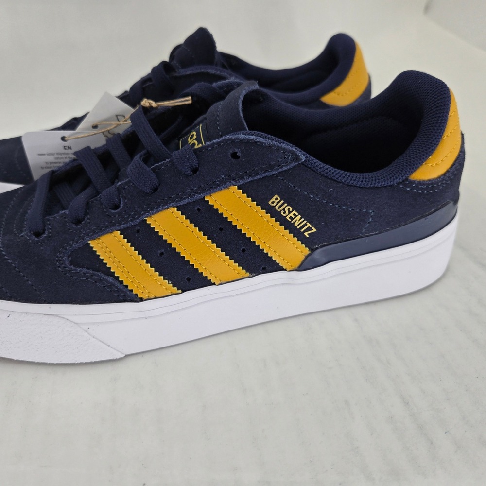 Adidas Busenitz Vulc II Navy Yellow Suede Skate Shoes HQ7527 Mens 6.5 - Picture 12 of 15